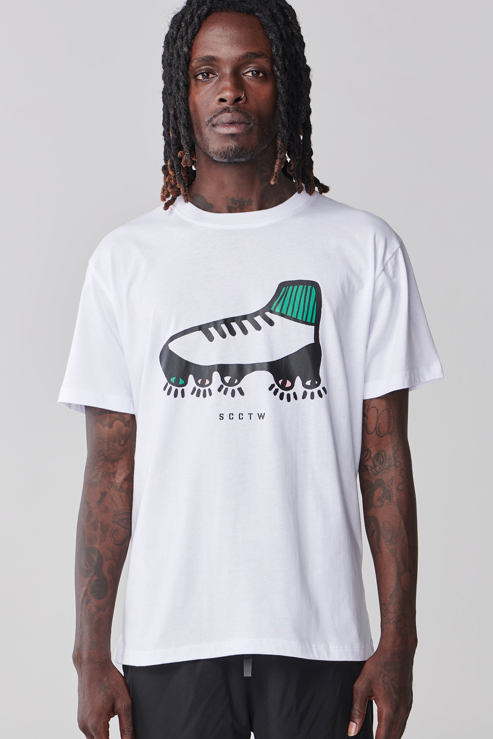 Boot T Shirt - White