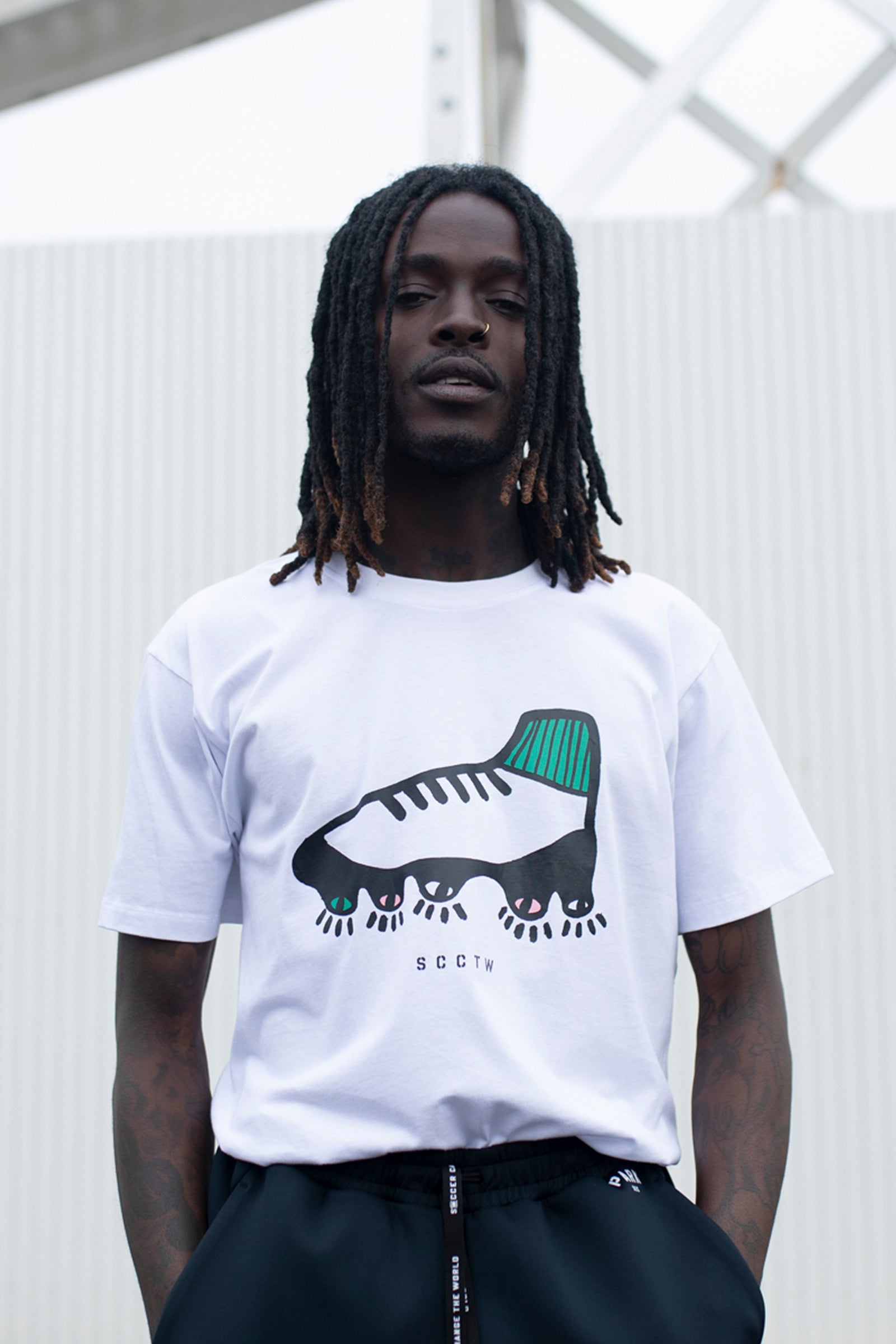 Boot T Shirt - White