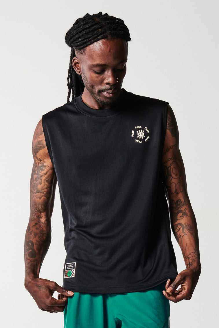 Terra Unisex Football Training Tank - Black