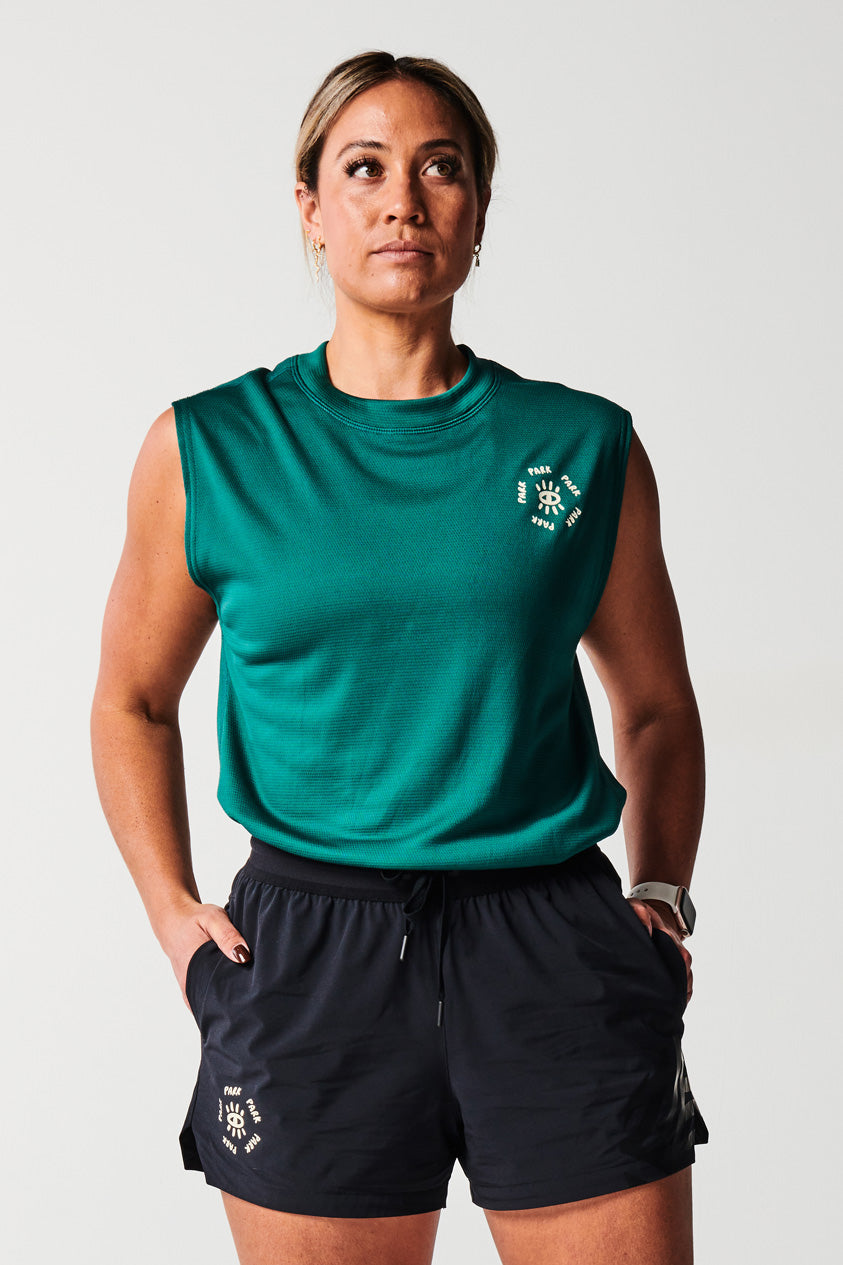 Terra Unisex Football Training Tank - Pacific