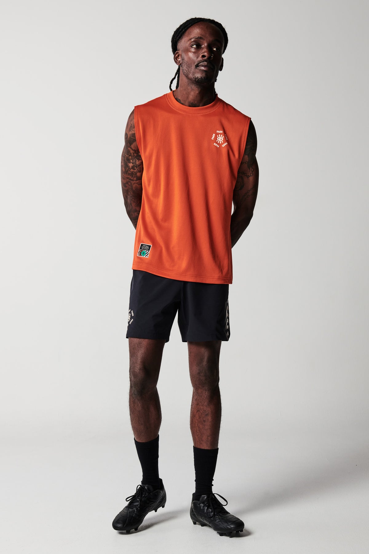 Terra Unisex Football Training Tank - Burnt Ochre