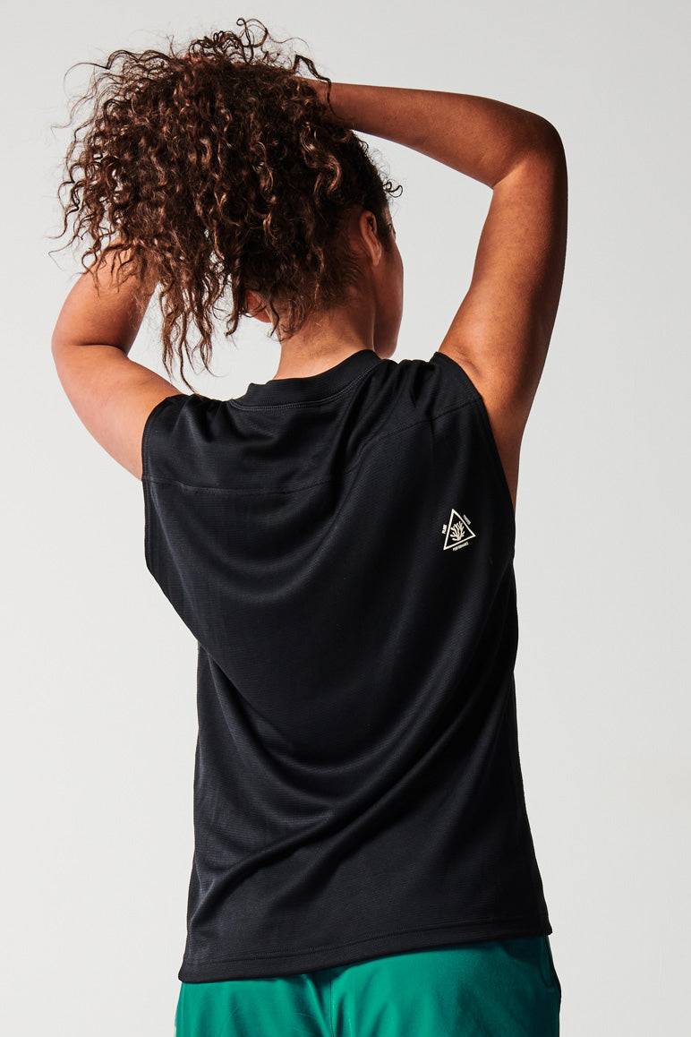 Terra Unisex Football Training Tank - Black