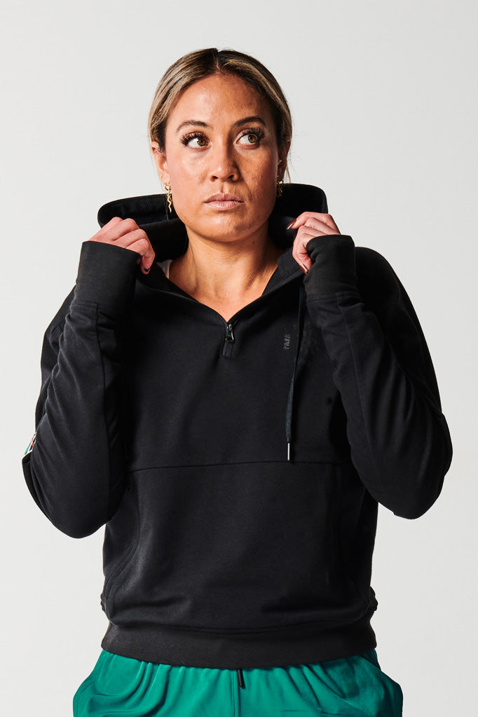 Squad Women’s Cropped Hoodie - Black